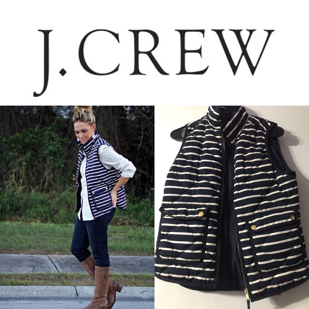 J. crew Stripe Vest